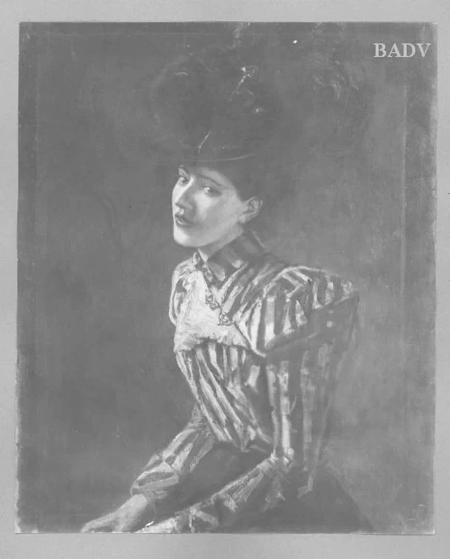 Ritratto di dama con cappello di piume - Führermuseum, Linz
